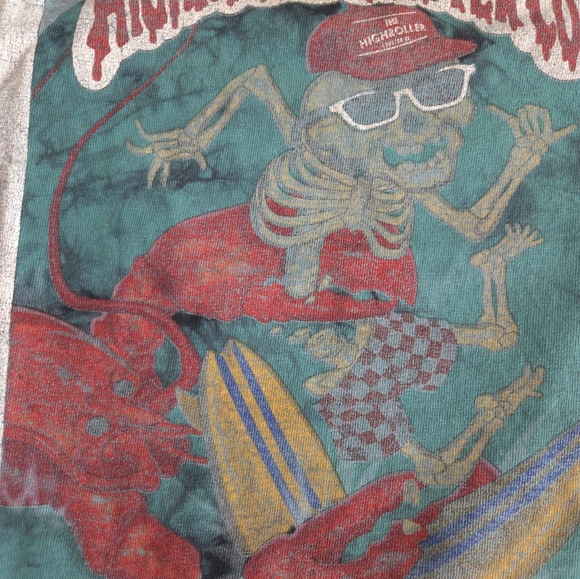 Tie Dye Maine High Roller Lobster Co Shirt  Large Awesome Graphics - Picture 4 of 12
